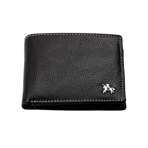 LONDON ALLEY Martin Black Leather Wallet for Men | RFID Protected | Classic Leather Wallet | 8 Card Slots. 5 41YDfAHpC7L