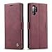 Samsung Galaxy Note 10+ Plus Wallet Case, Magnetic Stand Flip Protective Cover PU Leather Flip Case with ID & Credit Card Slots Cash Pockets for Samsung Galaxy Note 10 Plus 6.8â€ (Wine Red)