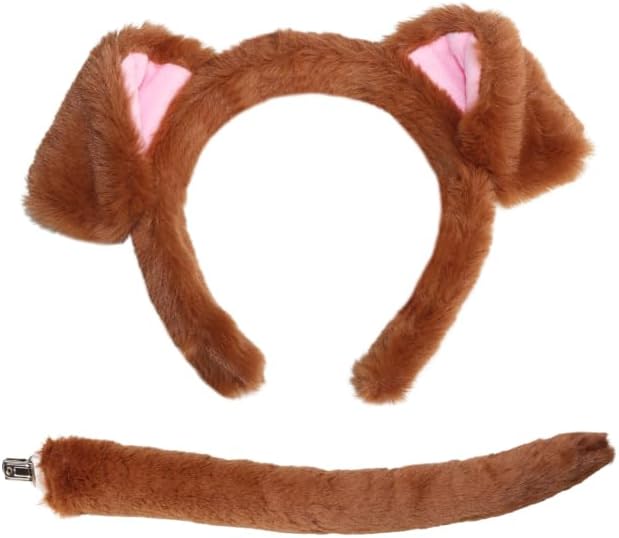 Serretête et queue de chien avec oreilles de dalmatien Accessoire de