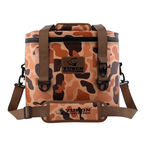 Yukon Outfitters 30 Can Tech Cooler Bag, 54-Liter Durable TRU Welded Leakproof Insulated Outdoor Camping Boating Meal & Drink Lunchbox w/Airtight Zippers, Padded Carry Handle & Shoulder Strap