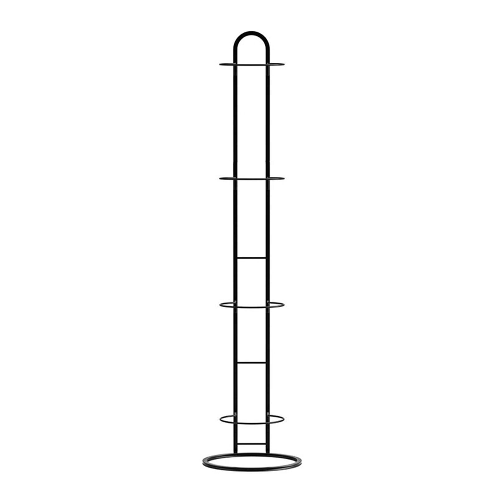 Gnbzxce Rolling Storage Rack Multilayer Display Rack Metal Vertical Stand For Basketball Football Volleyball