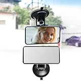 Rear View Mirror for Driving Test, Adhesive Interior Rearview Mirror, 360 Degree Adjustable Baby Car Mir-ror for Driving Instructor Examiner Learner Driver Lesson, for Baby on Car Back Seat