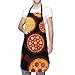 Fartuch do pizzy jedzenie wodoodporny regulowany fartuch kuchenny fartuch szefa kuchni dla mężczyzn kobiet czarny