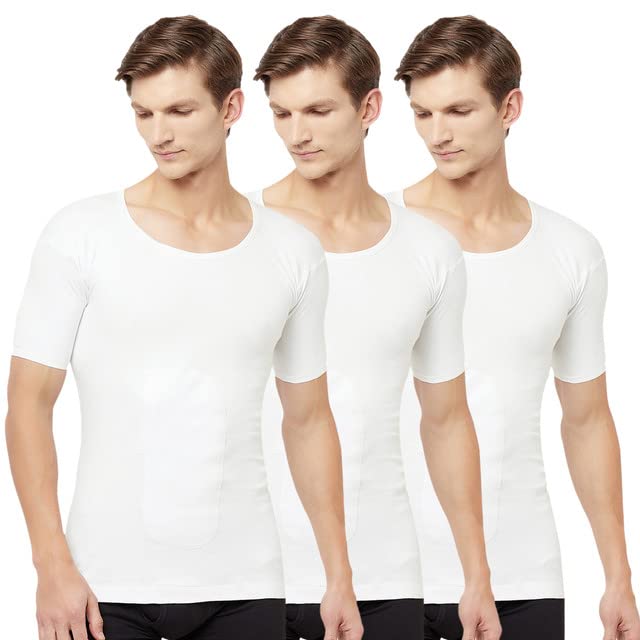 t t T.T. Men Interlock Half Sleev Vest with Pocket White-picture-19