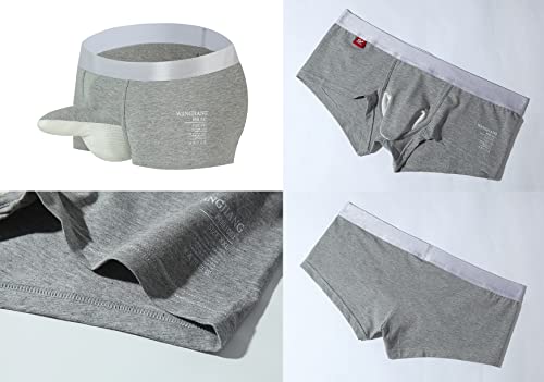 Men's Elephant Nose Underwear Bulge Enhancing Separate Pouch Soft Cotton and Breathable Colorful Trunks4