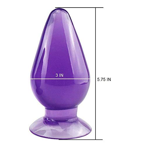 Silicone Anal Butt Plugs Mushroom Anal Trainer Adult Sex Toys Large Sexual Play Personal Massager for Women Men Couples, Purple
