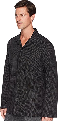 POLO RALPH LAUREN Men's Birdseye 100% Cotton Woven Sleepwear Top, R199, Soho Plaid, L2