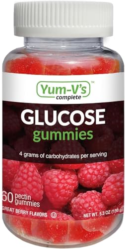 YUM-V'S Glucose Gummies – Fast Acting Glucose Chewable Gummies –