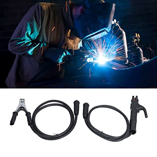 Tomotato 300A Welding Ground Clamp Leads Assembly, Welder Ground Cable Earth Clamp Set with 1.5m Cable for ARC ZX7 MMA Welding Machine Accessories