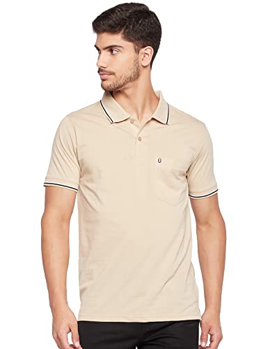 Image of UNIBERRY Men's Cotton Half Sleeves Solid Polo Neck T-shirt-MT4-BG 4XL