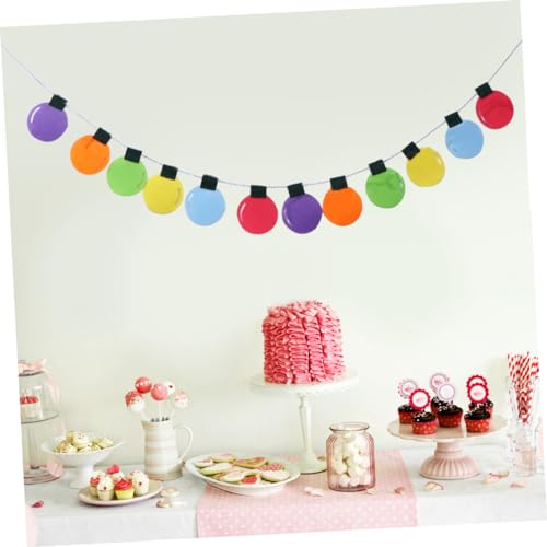 Totority 2 Peças De Luz De Corda Para Bebê Cores Lâmpada Seis Banner LED Decorações De Casamento De
