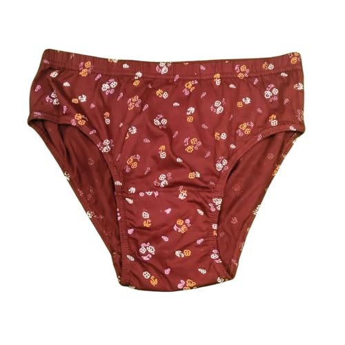 Image of LILSLIM ENA Print | Women's Briefs | Full Coverage, 100% Super Soft Cotton, | Inner Elastic Waistband | Innerwear, Panties | Floral Print (Pack of 5) (Multicolor)