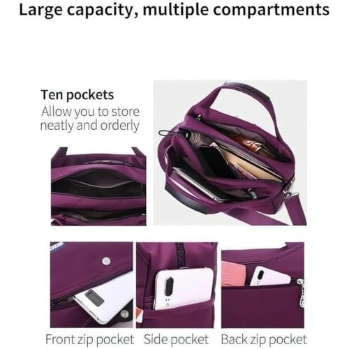 Soft Side Lightweight Underseat Tote Bag, Multi-pocket Fashion Waterproof Handbag Crossbody, Shoulder Bags2