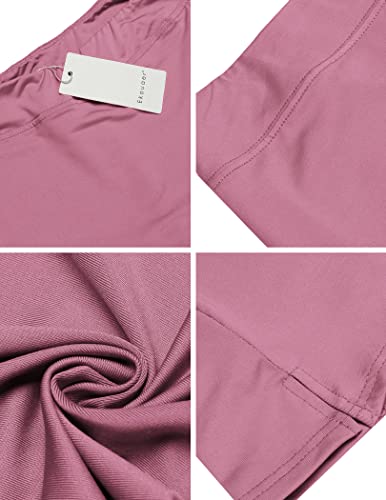 Ekouaer Women's Tennis Skorts High Elastic Waist Golf Athletic Running Skirt With Shorts Lightweight For Gym Purple #TOP4