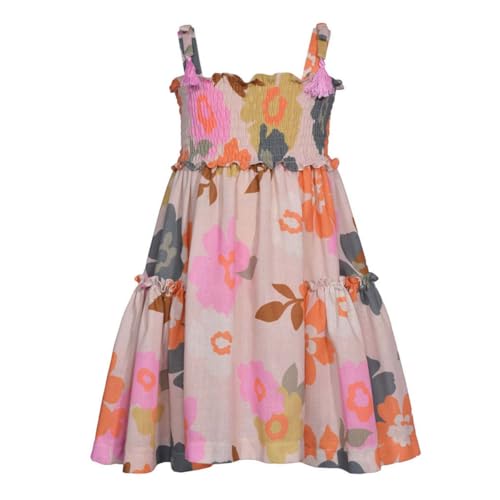 Bonnie Jean Girl's Floral Smocked Sundress for Spring Summer