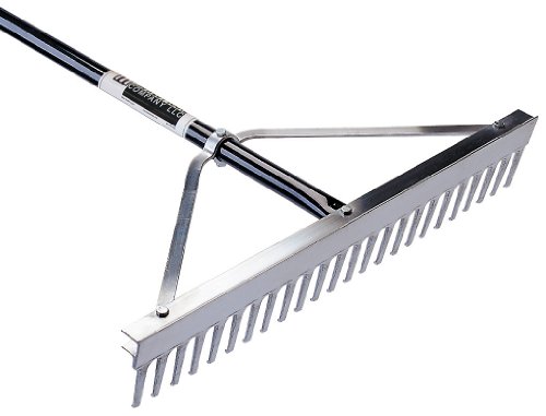 Midwest Rake 10030 30" Head Landscape Rake, 66" Blue Aluminum Handle