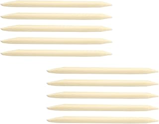 Toddmomy 30 Piezas Barra De Raspador De Bambú Bolígrafos De Papel Arraigón Lápiz Material Escribir Child Child Aguja Palitos De Papel Forma para Palos Scratch Pintando Rascar