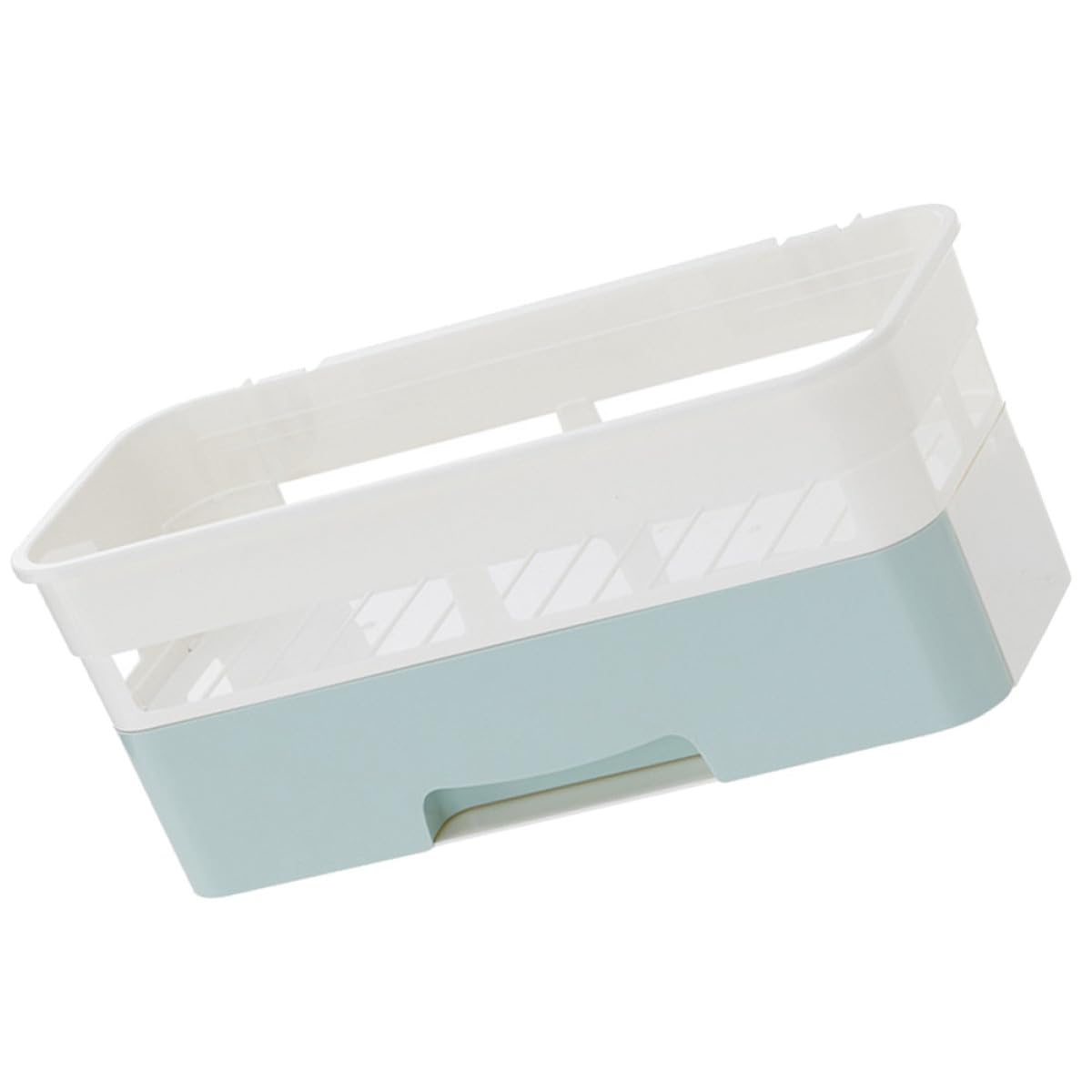 TOYANDONA Removable Bathroom Storage Rack and Shower Organizer Basket Plastic Drill-free Toiletries Holder with Drawer Space-saving Shower Caddy