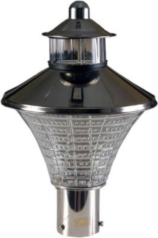 Clear Stainless Steel Fixed Gate Light | Outdoor Garden Roof Entrance Lamp | Durable Weather-Resistant Exterior Fixture