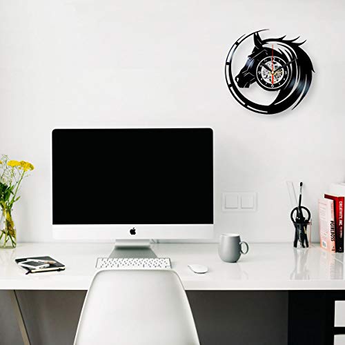 Queen Clocks Vinyl Wall Clock Horses Record Art Birthday Decorations Horse Gifts For Women #TOP2