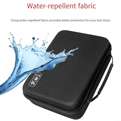 Funda para recortadora de pelo EVA resistente a golpes bolsa con compartimentos negros 3