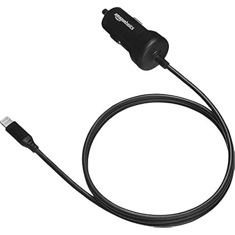 Amazon Basics 5V 2.4A Lightning Car Charger Cover