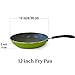 Cook N Home Saute Fry Pan, 12-inch, Green