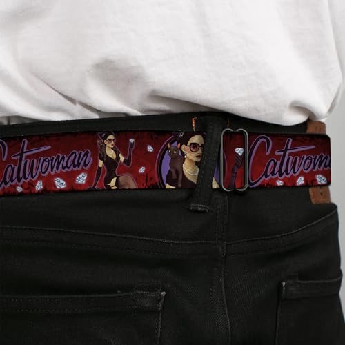 Cinturón Buckle Down varones con hebilla ajustable de metal 4