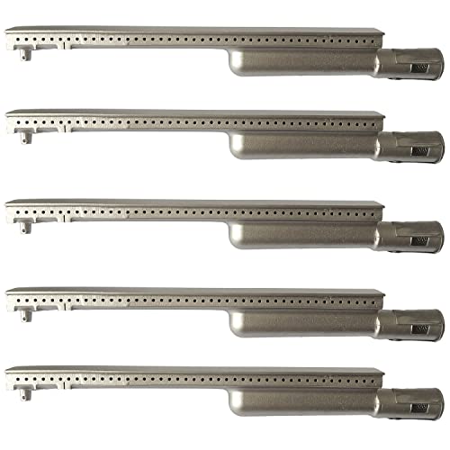 Image of 5PC Heavy Duty Cast Stainless Steel 304 BBQ Grill Burners Bull Grill Replacement Parts for Cal Flame Aussie Blaze Thermos Turbo and More