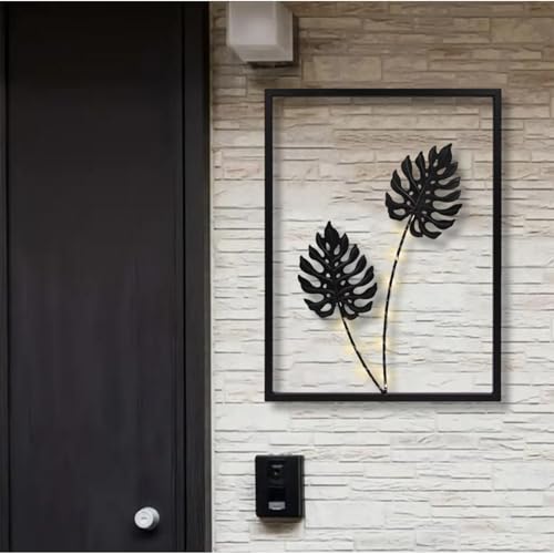 Décorations de maison en fer avec éclairage LED pour hall d'entrée