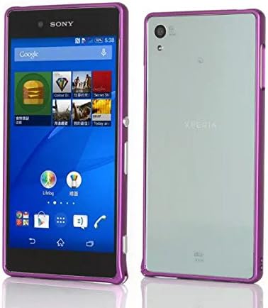 Sony Z4 Case, AHGAO Hippocampal Buckle Bumper Case Cover for Sony Xperia Z4 Z3+ (Purple)