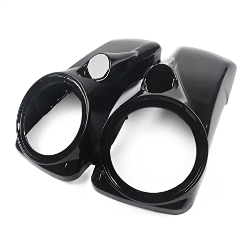 STLPRO 8" Speaker Lids con Puerto Tweeter Compatible para Harley 1994-2013 Modelos Touring Hard Saddlebags miniatura 4