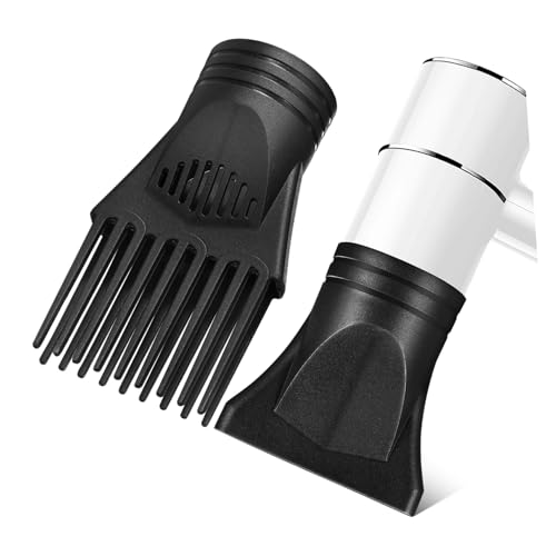 TOYZFRIENDY 2 Piezas Boquilla Secador Accesorio Plástico para Moldear y Alisar Cabello Compatible con Secadores Peines Difusores Resistentes al TOYZFRIENDY 2 Piezas Boquilla Secador Accesorio Plástico para Moldear y Alisar Cabello Compatible con Secadores Peines Difusores Resistentes al