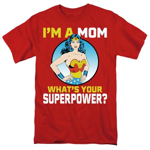 Image of Wonder Woman Wonder Woman Mother's Day What's Your Superpower Unisex Adult T Shirt