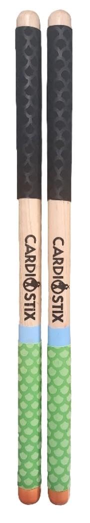 Cardiostix Cardio-Trommelsticks pro Set, 240 g (nur 1 Paar Stäbchen), gewichteter Doppelgriff, hochwertiges amerikanisches Hickory-Holz, Drumming, Fitness, Aerobic-Klasse (Rainbow #3)