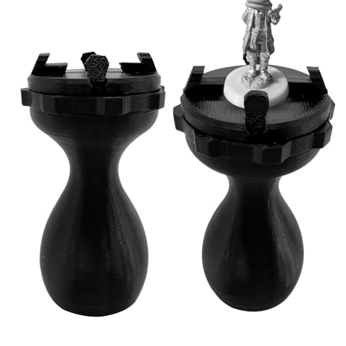 Mango para pintar miniaturas con rotación estable 360 y ajuste para peanas de 20-50mm 2