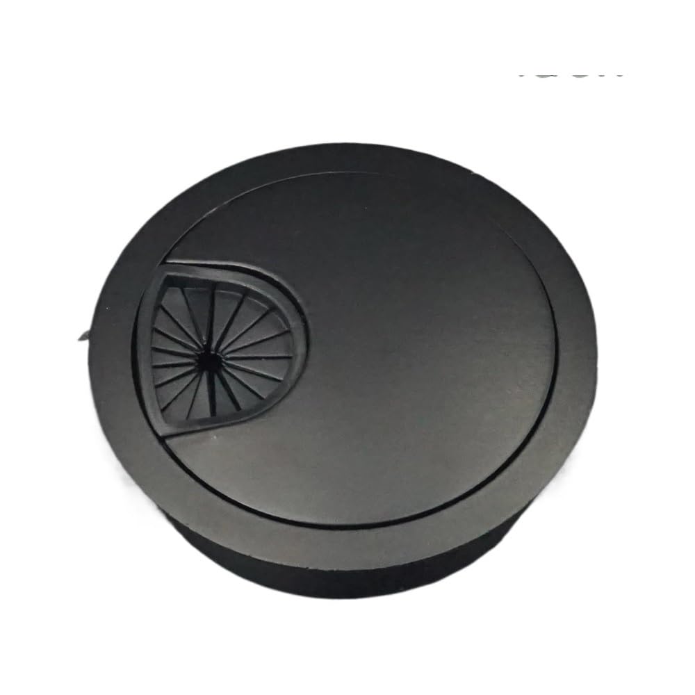 GENTERUN Desk Cable Grommets, Cable Tidies Port Hole Covers/Black/53.0Mm