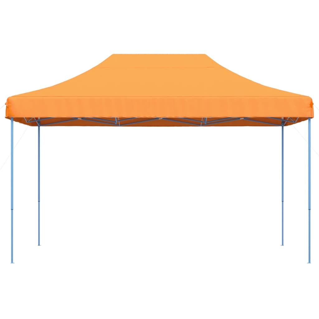 Pomarańczowy składany namiot imprezowy Pop-up 292 x 292 x 315 cm, namiot altanowy, altana zewnętrzna, altana ogrodowa, altana zewnętrzna, altana imprezowa