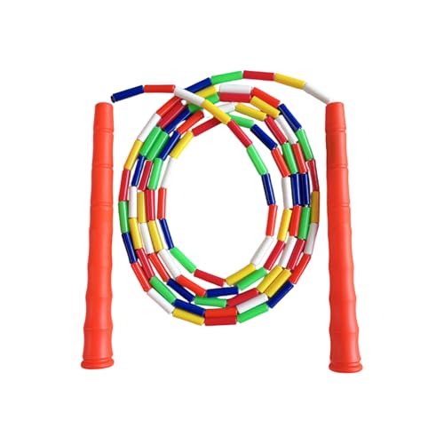 子供エクササイズロープ装飾ビーズ滑り止めグリップ人間工学に基づいたハンドル屋内屋外活動家族フィットネス縄跳び