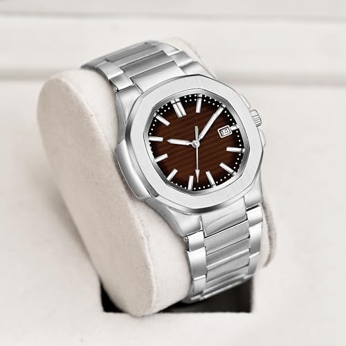 Image of Acnos 7 Colours Plain Dial Quartz Analog Day & Date Calendar Quartz Analog Business Watch