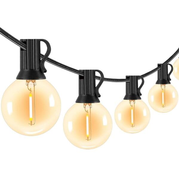 SAMSON 50 LED G40 E12 Lamp 50ft/220V String Light | Outdoor Fixture | Energy Efficient | Wall Mount | Clubs | Garages | Industries | Events |