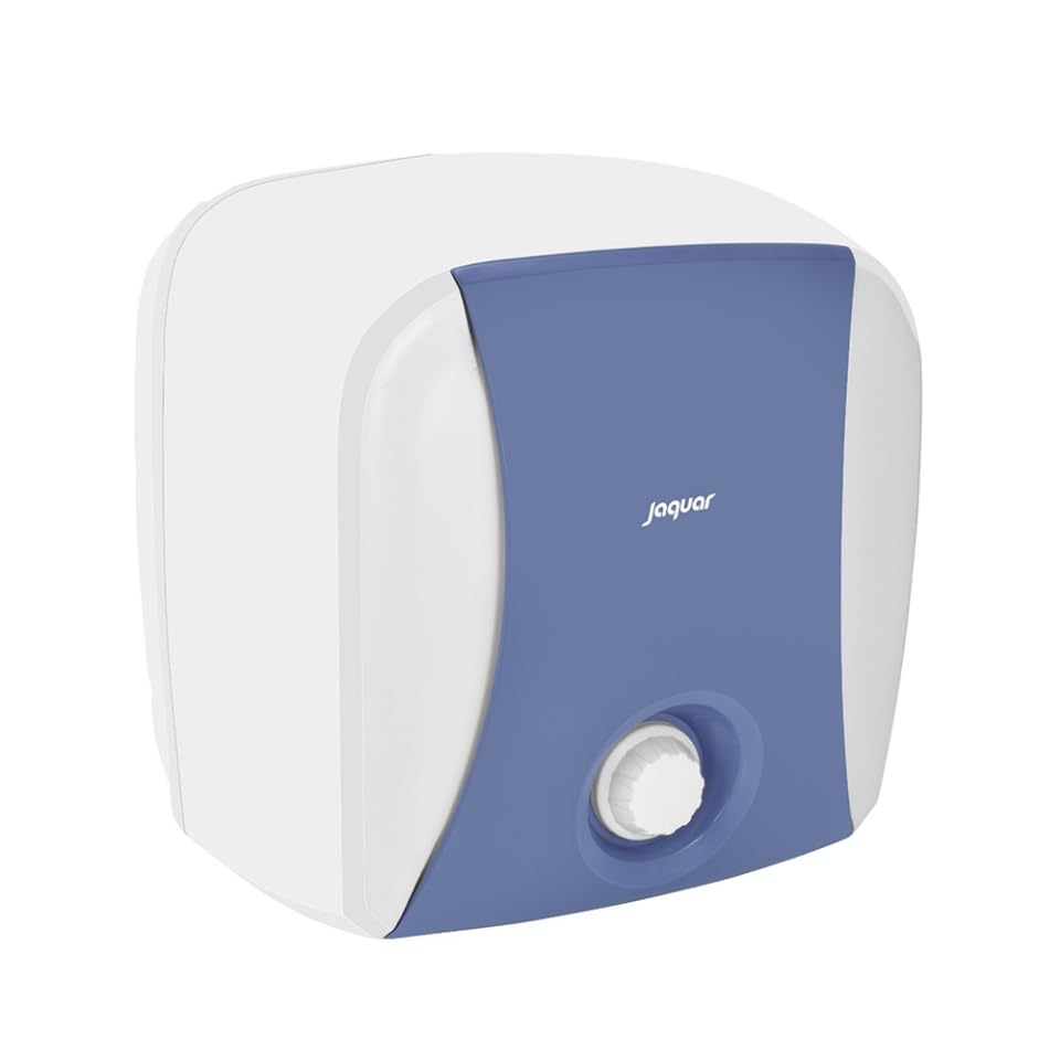Jaquar Briza 10 Litre Vertical Electric Water Heater | 2000 W Geyser – High Insulation, Plastic Body | Quick Hot Water for Bathroom & Kitchen | Dimensions (390x330x410 mm)