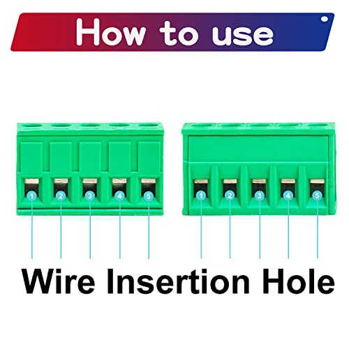 Conector Phoenix para reparar circuitos sin soldar usando bloque de tornillo verde 6