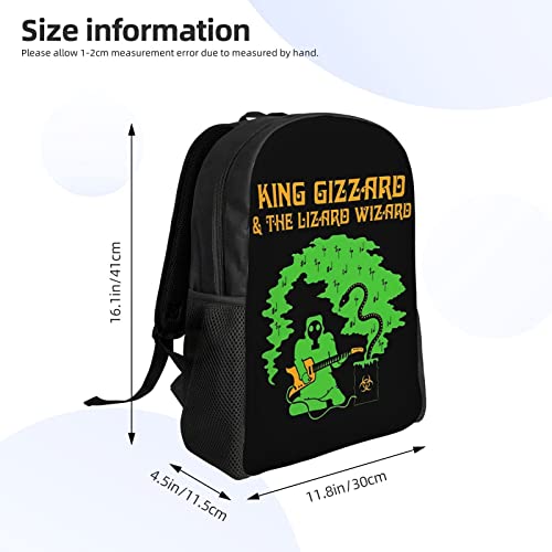 King Gizzard And Lizard Wizard Band Backpack Lightweight Backpacks Unisex Rucksack Fashion Casual Travel Bags4