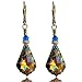 Swarovski Crystal Peacock Baroque Crystal Jewelry Earrings