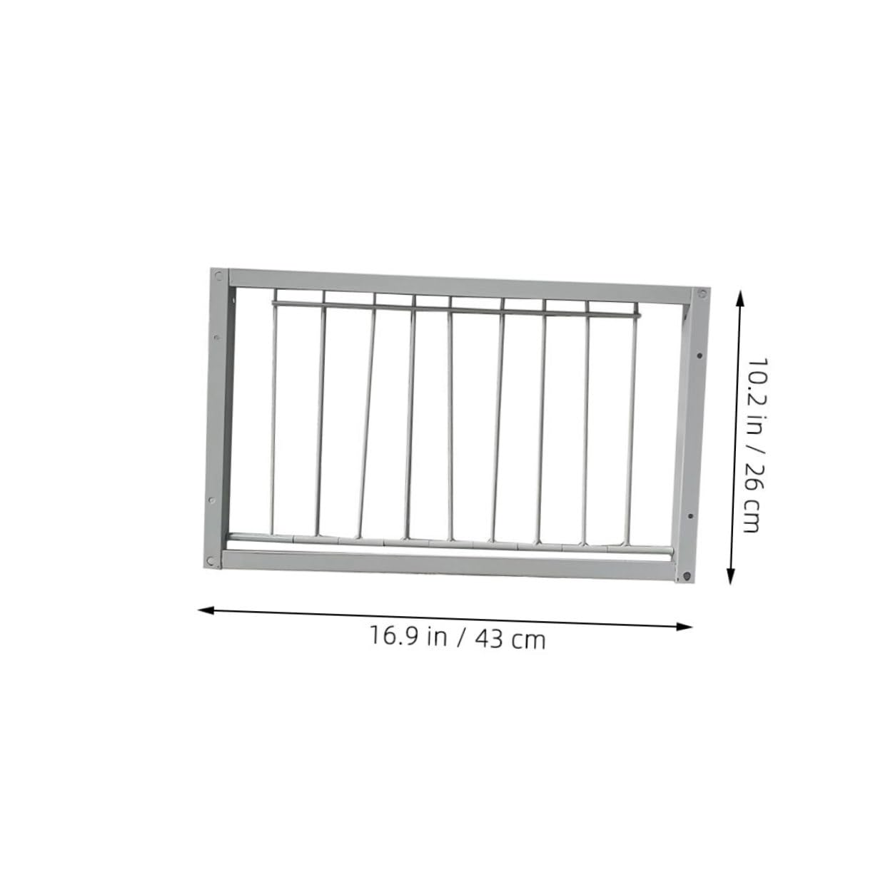 BESTonZON Puertas para Jaulas de Aves de Hierro Blanco, 2 Piezas Instalación Rápida y Mayor Seguridad para Refugios de Pájaros y Criaderos