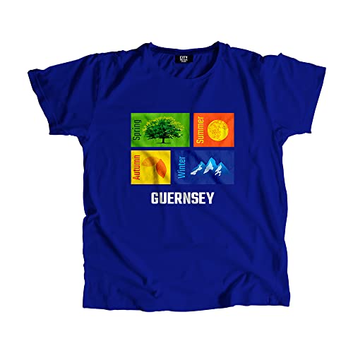 T-shirt respirant bleu roi Guernsey Seasons pour un confort durable