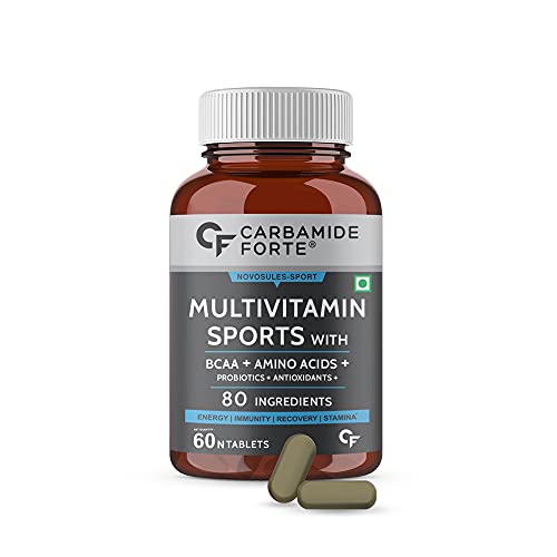 Carbamide Forte Multivitamin for Sports Tablets for Men & Women with BCAA, Amino Acids, Probiotics & Antioxidants – 80 Ingredients – 60 Tablets Carbamide Forte Multivitamin for Sports Tablets for Men & Women with BCAA, Amino Acids, Probiotics & Antioxidants – 80 Ingredients – 60 Tablets