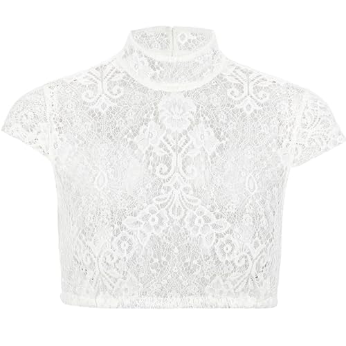 Kelliar Trachtenbluse Damen Dirndl Bluse Damen Hochgeschlossen...