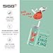 SIGG - Alu Trinkflasche Kinder - Miracle Peaceful - Mit Trinkhalm - Auslaufsicher - Federleicht - BPA-frei - Klimaneutral Zertifiziert - Schule & Sport - Wassergrün & Orange mit Fuchs - 0,4L